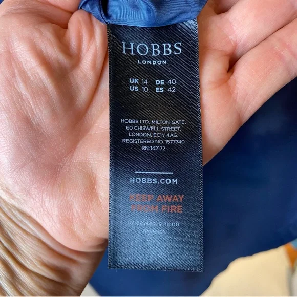 Chic Floral Midi Dress in Navy and Yellow with pockets - Picture 6 of 9